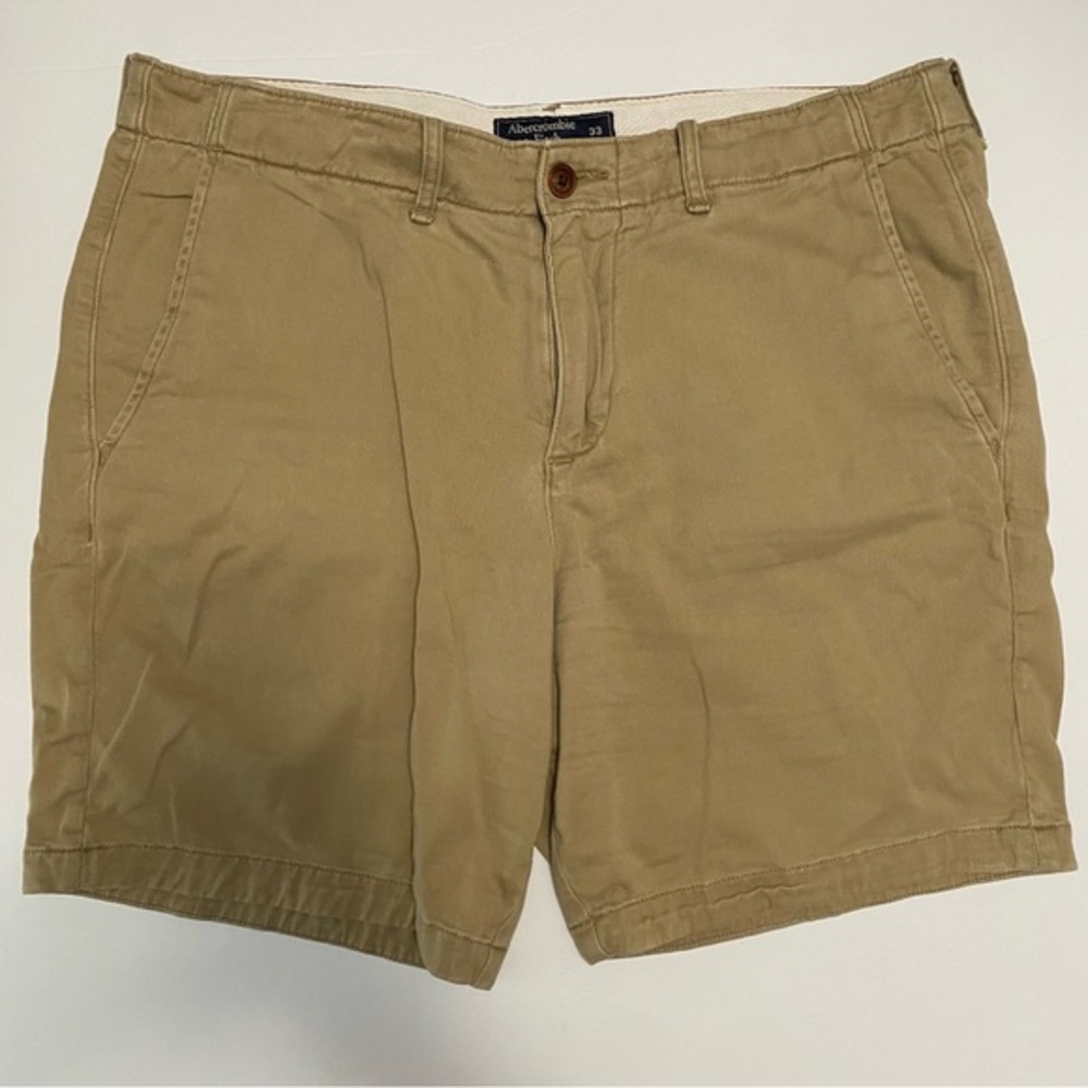 Vintage Abercrombie & Fitch Men’s Tan Khaki Chino Cotton Shorts‎ 33 Casual